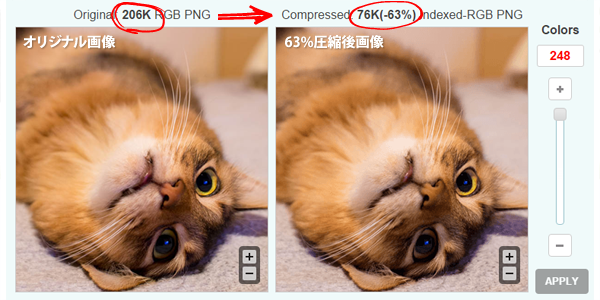 ブラウザ上でpng画像を圧縮できるサービス