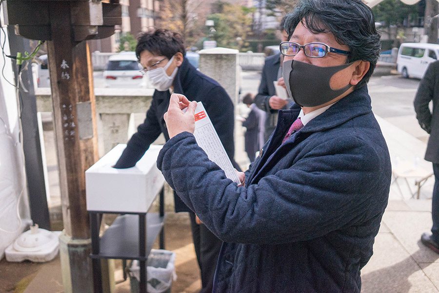 五反田　氷川神社　初詣　おみくじ